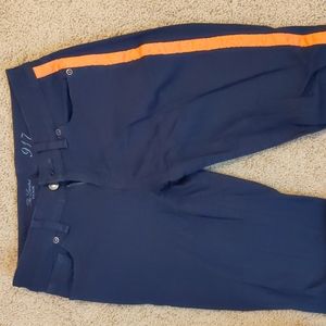 The Limited denim skinny jeans, 917, orange stripe, size 4